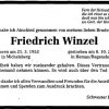 Winzel Friedrich 1952-2001 Todesanzeige